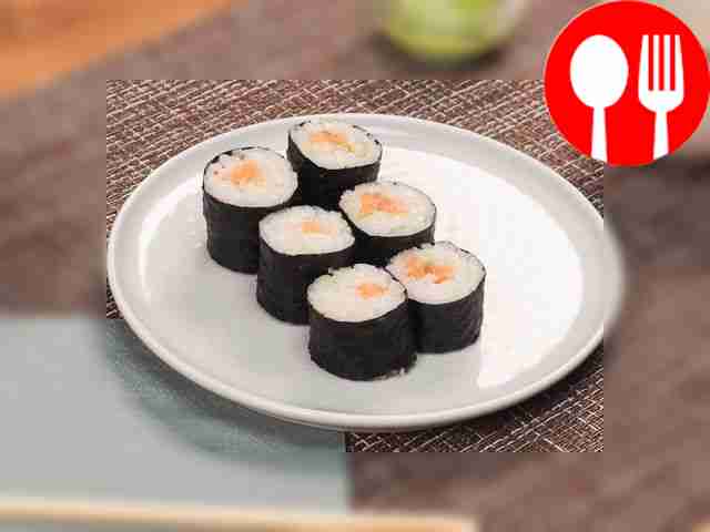 Rolls with salmon