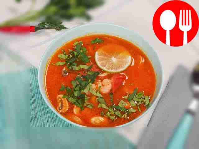 Суп Том Ям с креветками