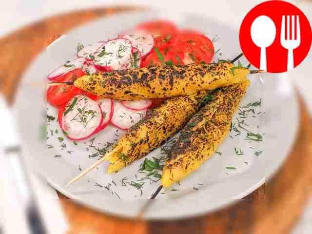 Lula kebab made from potatoes