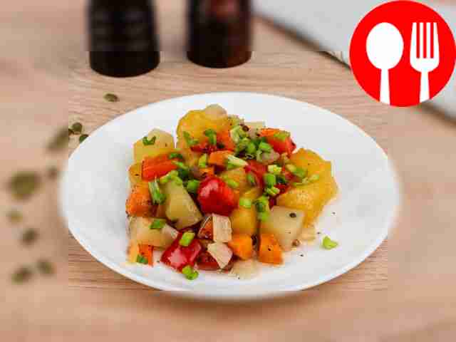 Roast vegetables baked in the oven