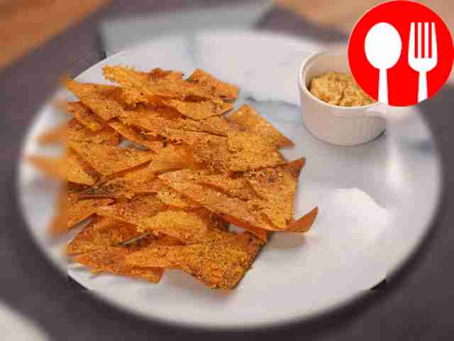 Lavash chips with cheese