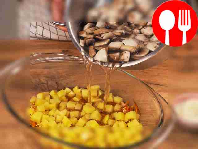 Combine products. Cut the potatoes into...