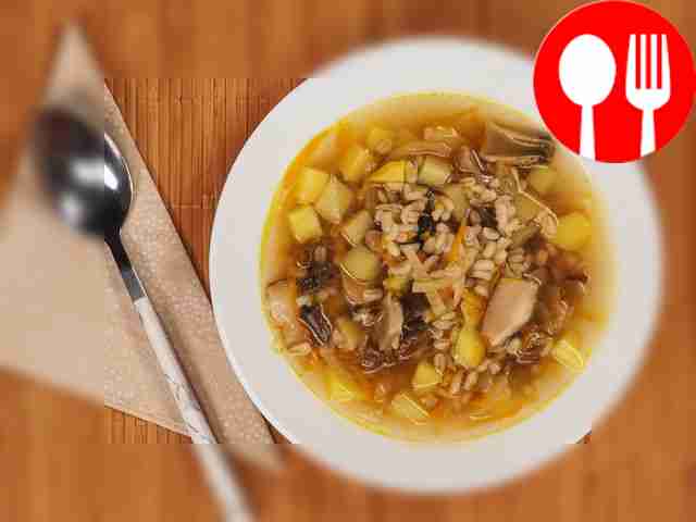 Суп из сушеных грибов