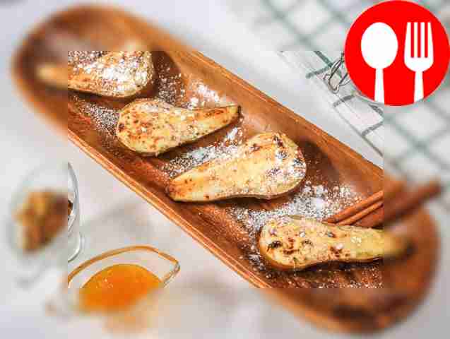 Груша, запеченная с рикоттой