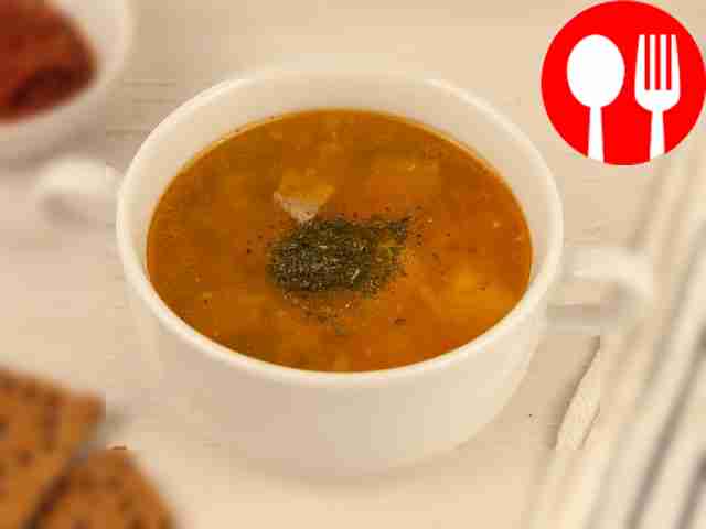 Харчо с курицей и картошкой