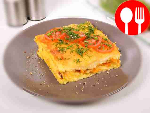 Картофельная запеканка с капустой