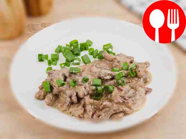 Говядина со сметаной