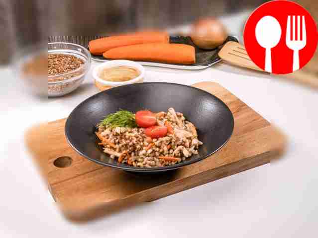 Merchant-style buckwheat with chicken fillet