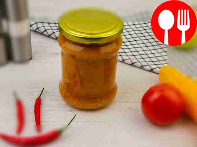 Adjika without garlic, spicy