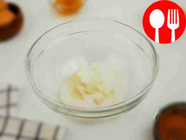 Beat butter and sugar until smooth.