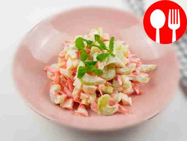 Apple, carrot and celery salad