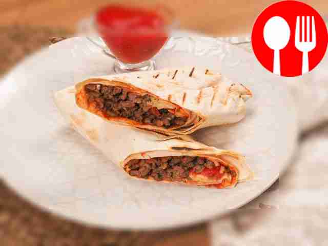 Shawarma with minced meat