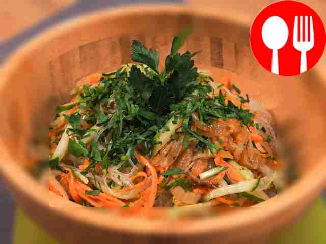 Фунчоза с морковью