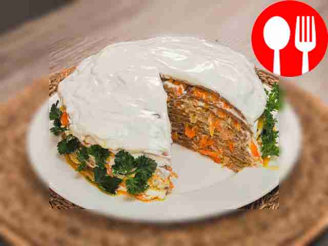 Торт из печени