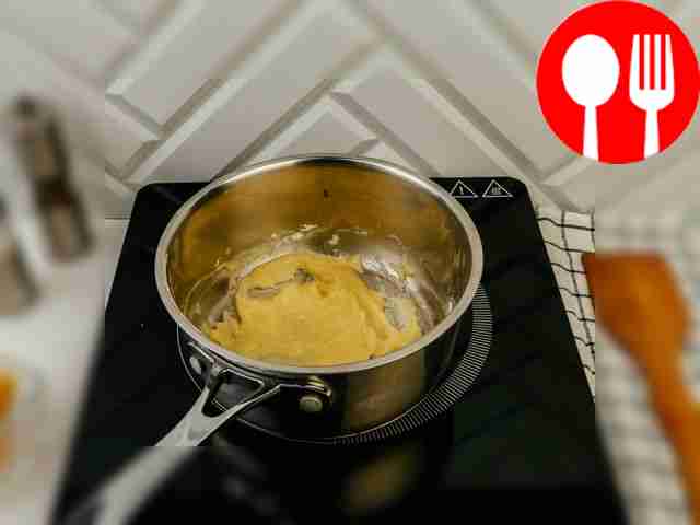 Add flour to the melted butter and stir...