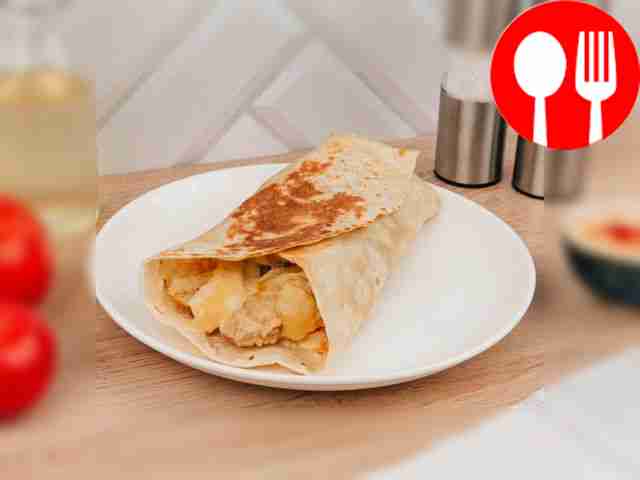 Тортилья с куриными стрипсами