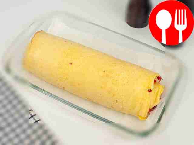 After baking, cool the roll, unroll, cut into...