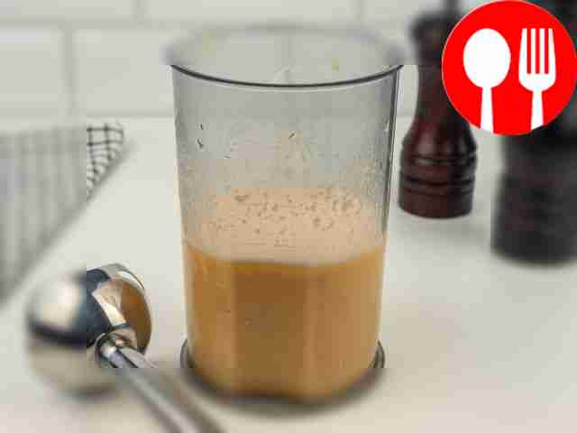 Beat the eggs and grated cheese with an...