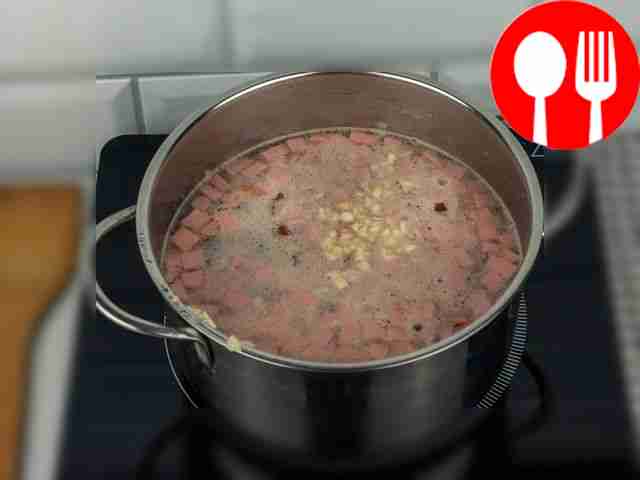 Add garlic, salt and pepper to taste to the...