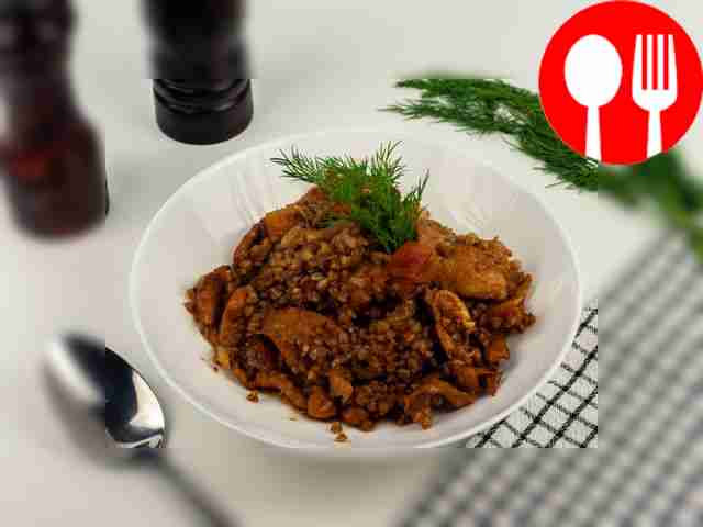 Гречка с индейкой