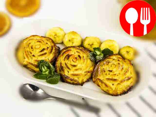 Творожно-банановая запеканка