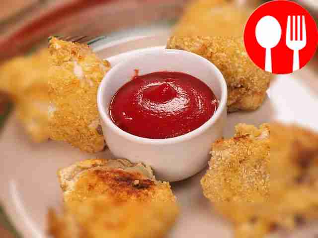 Chicken legs in breadcrumbs