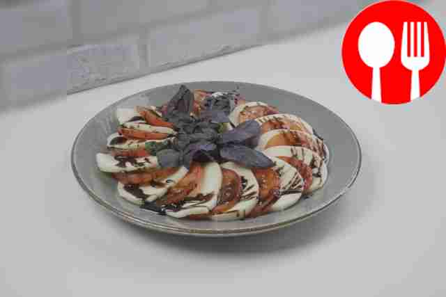 Caprese salad with Pink Paradise tomatoes