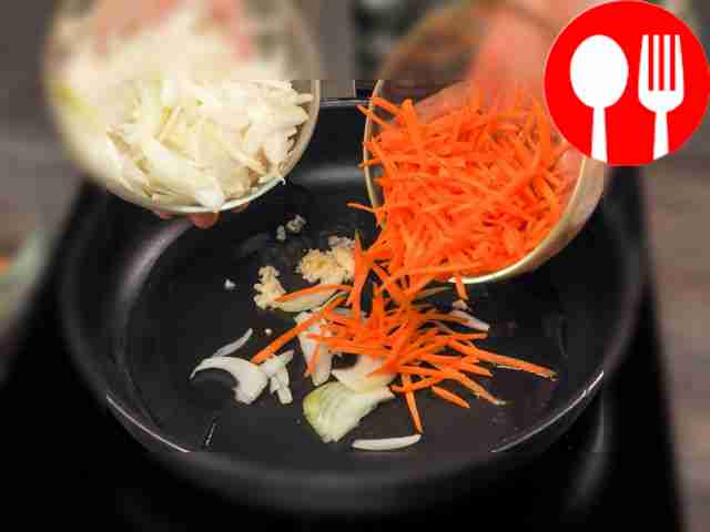 Chop the garlic and place in a preheated...