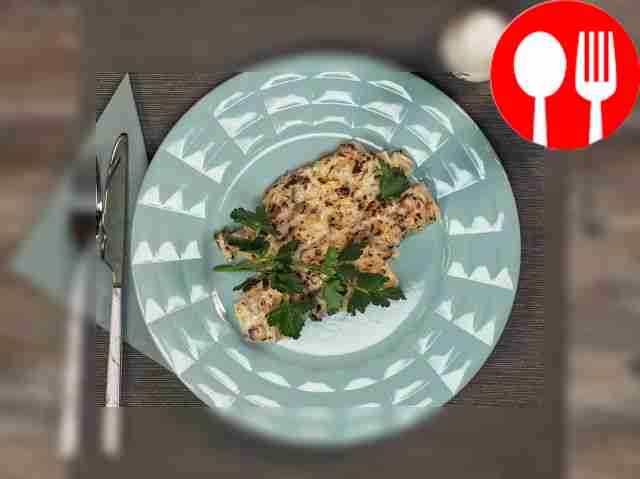 Рыба, запеченная под соусом