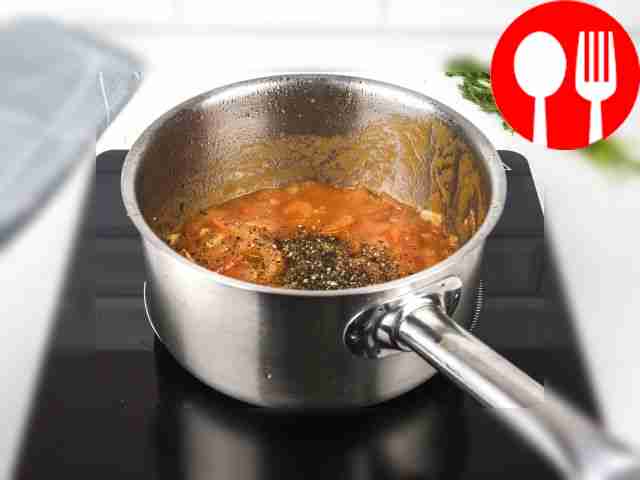 At the end of the stew, add ground black...