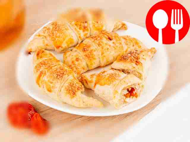Croissants with dried apricots