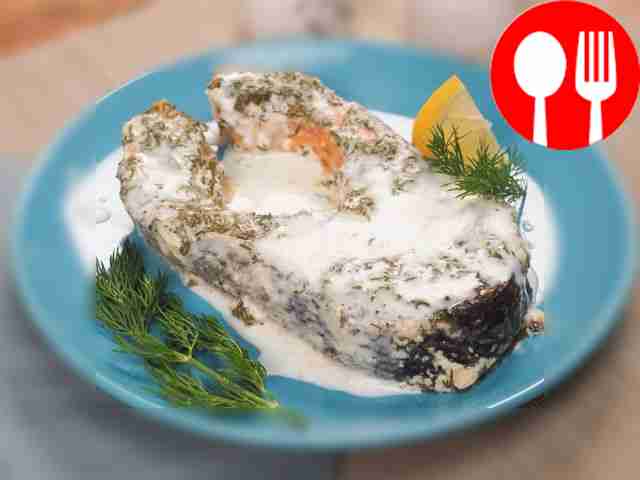 Форель, запеченная в сливочном соусе