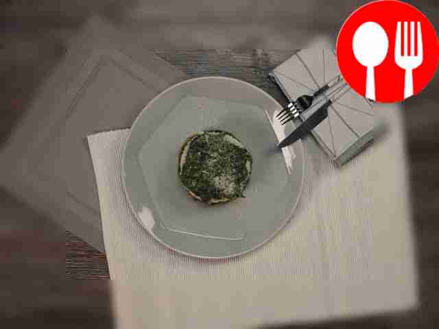 Шпинат в сливочном соусе