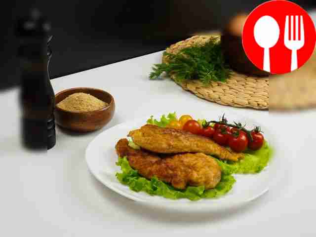 Classic breaded schnitzel