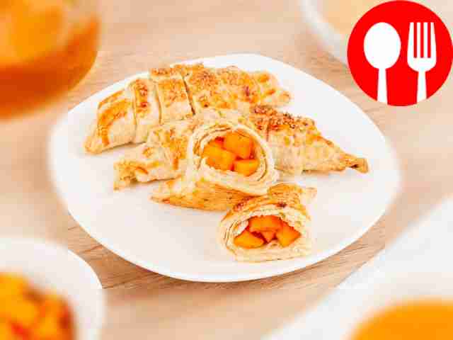Croissants with pumpkin