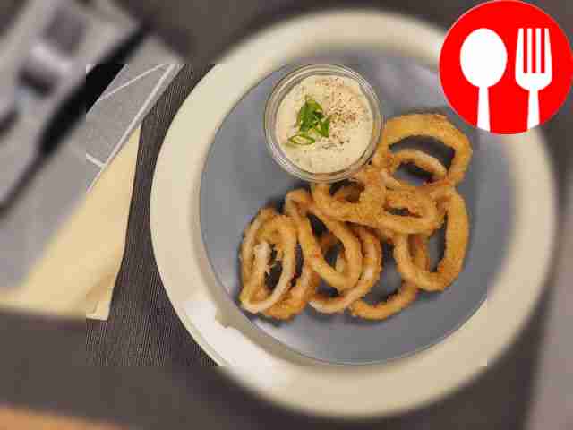 Pour the tartar sauce into a small bowl and...