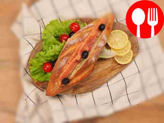 Сэндвич с семгой