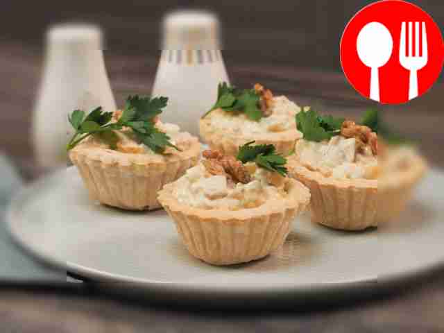 Тарталетки с ананасом