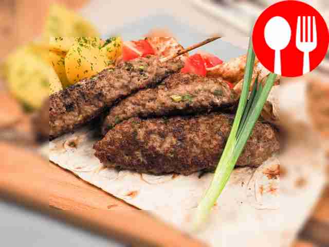 Lula kebab in an electric kebab maker