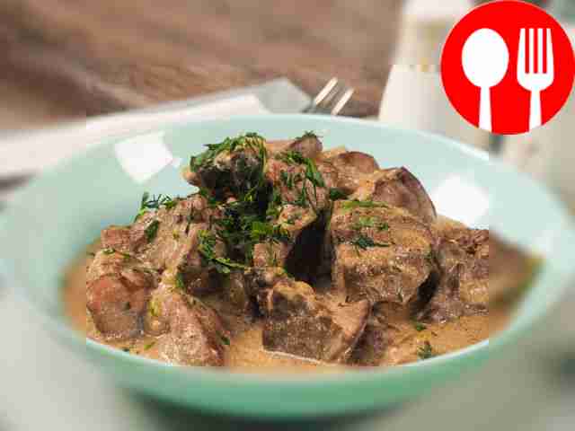 Turkey liver stew