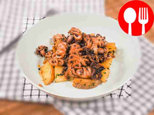 Small fried octopuses