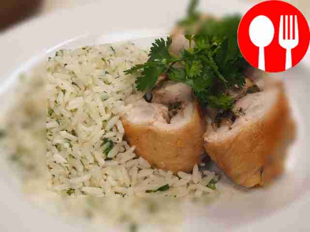 Chicken thighs stuffed with mushrooms