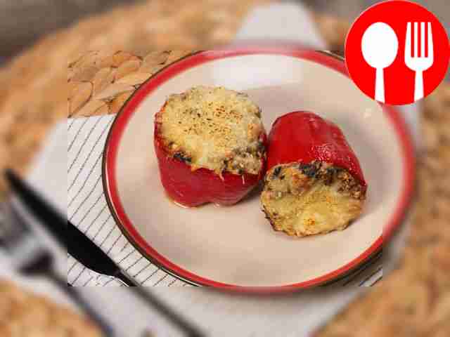 Перец, фаршированный грибами