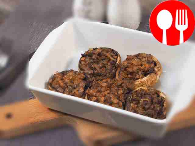 Фаршированные шампиньоны постные Stuffed lean champignons