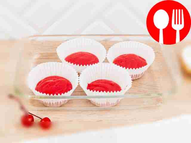 Pour the batter into the cupcake liners about...