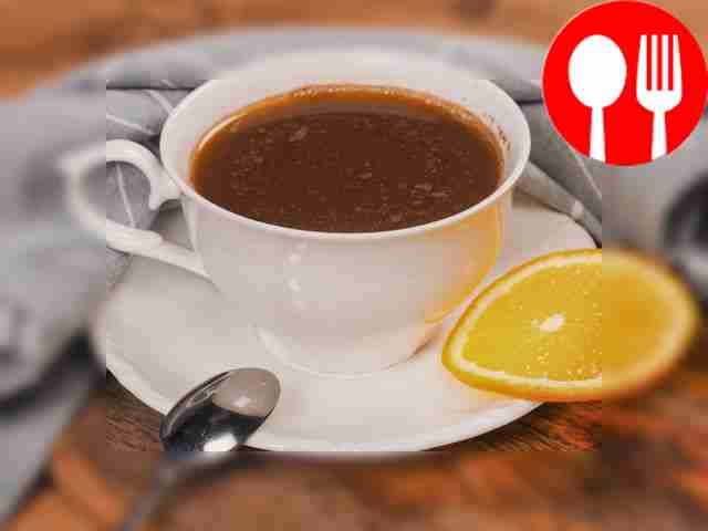 Coffee with orange juice