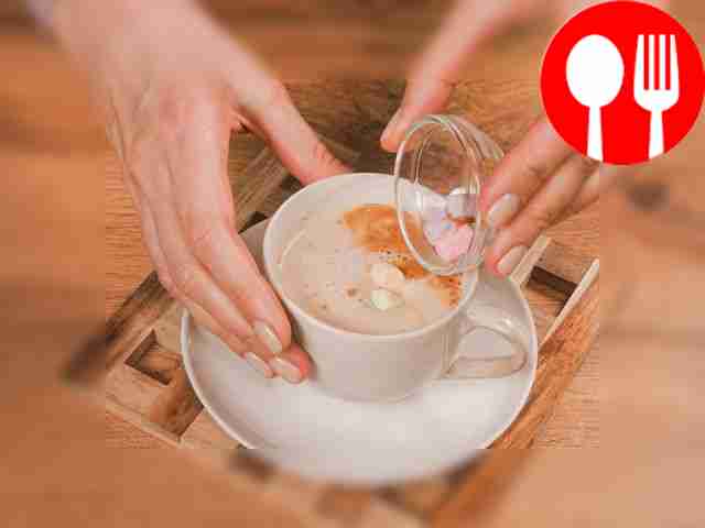 Prepare your drink. Mix instant coffee and...