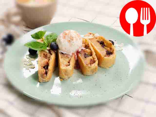 Штрудель с мороженым