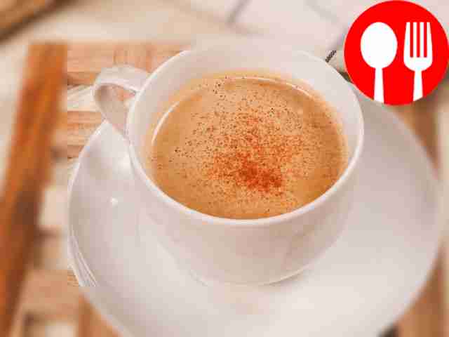 Кофе с халвой и корицей