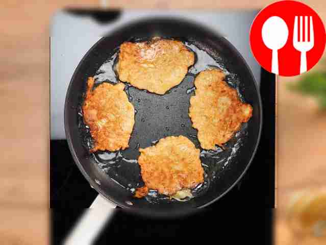 Place the finished pancakes on a plate and...